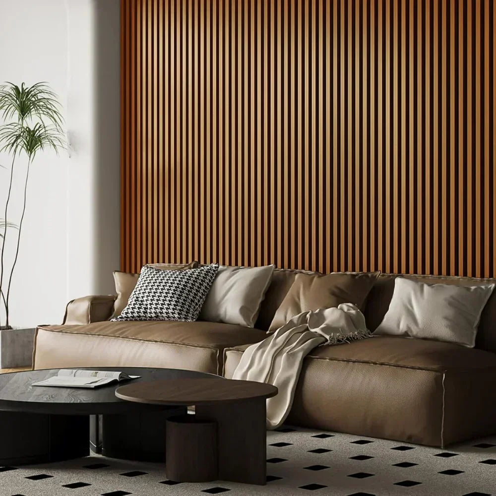 Panel acústico de lamas flexibles – 270 × 110 cm