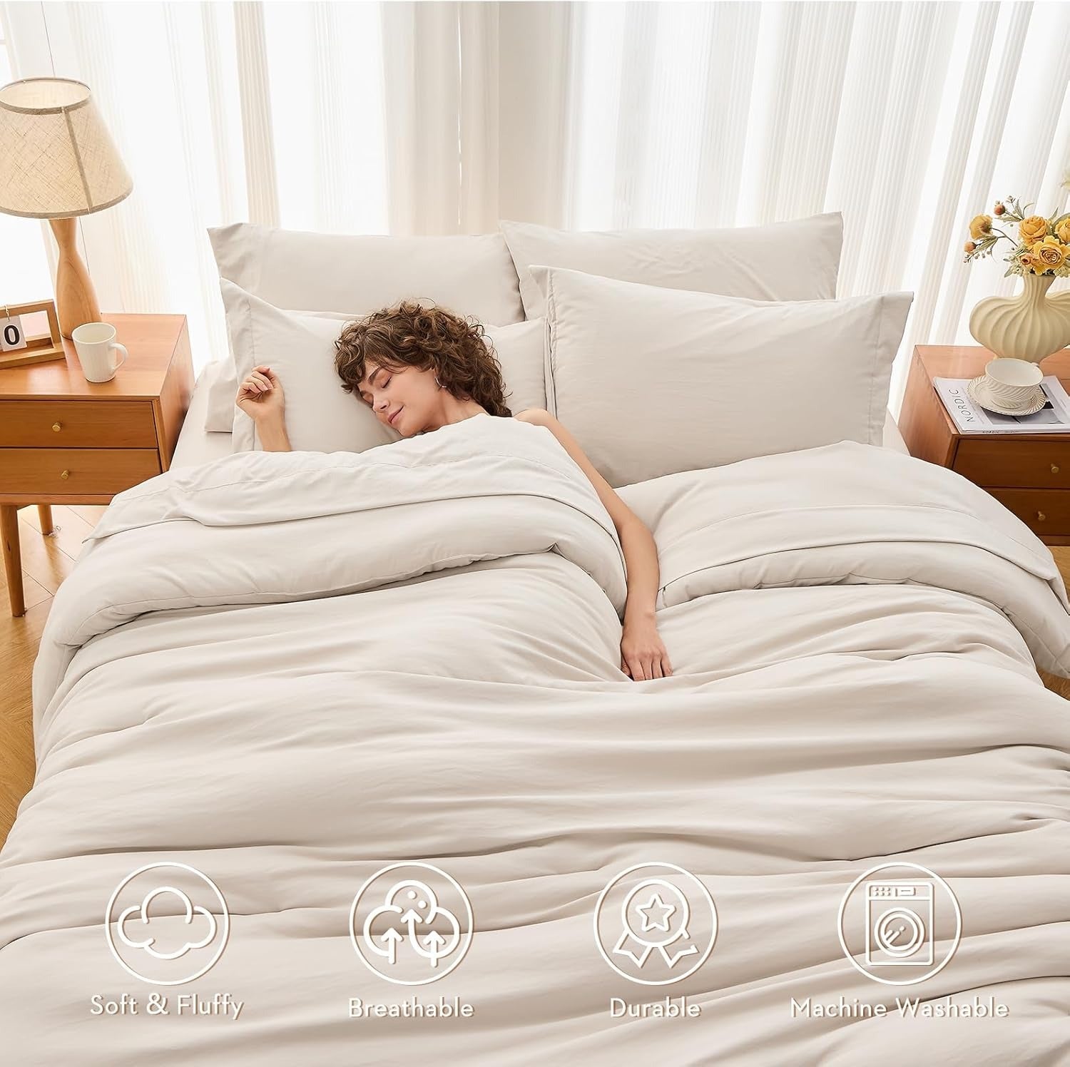 Juego de edredón nube de 7 piezas