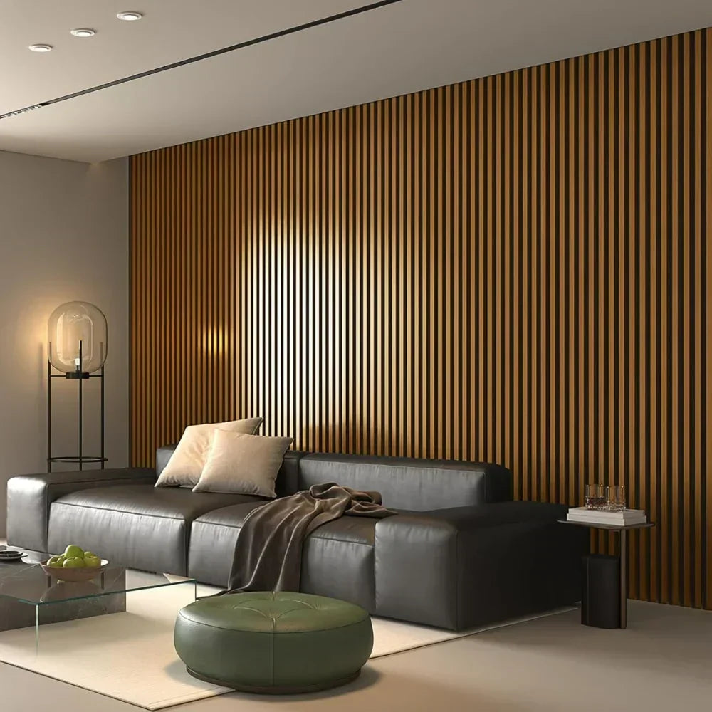 Panel acústico de lamas flexibles – 270 × 110 cm